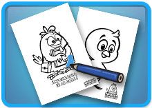 Button - Coloring Pages - Lottie Dottie Chicken Official Website